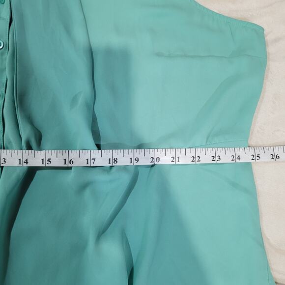 Torrid Peplum Georgette Button-Front Tie-Front Blouse - Size 3X - Picture 10 of 11